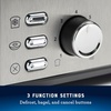 image:imageOster 2Slice Toaster with Extra Wide Slots Bagel Toaster Stainless Steel4  Slice