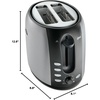 image:imageOster 2Slice Toaster with Extra Wide Slots Bagel Toaster for All Bread Types Brushed Stainless Steel