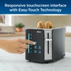 image:imageOster 2Slice Touchscreen Toaster Digital Countdown Timer 6 Shade Settings Easy Touch Technology BagelReheatFrozen Modes Stainless Steel2Slice