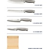 image:imageOster Baldwyn HighCarbon Stainless Steel Kitchen Knife Cutlery Block Set 22Piece Brushed SatinStainless Steel Baldwyn 5pc