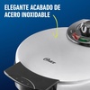 image:imageOster Belgian Waffle Maker NonStick Waffle Iron for Thick Fluffy Waffles Easy to CleanGrey