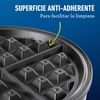 image:imageOster Belgian Waffle Maker NonStick Waffle Iron for Thick Fluffy Waffles Easy to CleanGrey