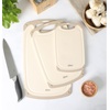 image:imageOster Bexhill 3Piece Cutting Board Set  98 13 amp 16 Plastic Chopping Boards with NonSlip Edges Nesting Design Dishwasher Safe