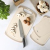 image:imageOster Bexhill 3Piece Cutting Board Set  98 13 amp 16 Plastic Chopping Boards with NonSlip Edges Nesting Design Dishwasher Safe