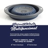 image:imageOster Bluemarine 3 Piece PP Stackable SpaceSaving Colander and Mixing Bowl SetBlueGrey 10 Strainer