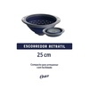 image:imageOster Bluemarine 3 Piece PP Stackable SpaceSaving Colander and Mixing Bowl SetBlueGrey 10 Strainer