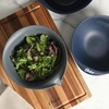 image:imageOster Bluemarine 3 Piece PP Stackable SpaceSaving Colander and Mixing Bowl SetBlueGrey 3pc Set