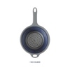 image:imageOster Bluemarine 3 Piece PP Stackable SpaceSaving Colander and Mixing Bowl SetBlueGrey 7 Strainer
