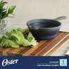 image:imageOster Bluemarine 3 Piece PP Stackable SpaceSaving Colander and Mixing Bowl SetBlueGrey 7 Strainer