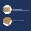 image:imageOster Capeheart Round End Grain Bamboo Cutting Board Set  14 Wooden Durable Kitchen Chopping Carving Boards with Juice Grooves Oil FinishedBamboo Wood Capeheart Rectangular
