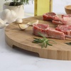 image:imageOster Capeheart Round End Grain Bamboo Cutting Board Set  14 Wooden Durable Kitchen Chopping Carving Boards with Juice Grooves Oil FinishedBamboo Wood Capeheart Round