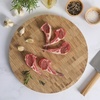 image:imageOster Capeheart Round End Grain Bamboo Cutting Board Set  14 Wooden Durable Kitchen Chopping Carving Boards with Juice Grooves Oil FinishedBamboo Wood Capeheart Round