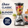 image:imageOster Classic Series 16Speed Blender with Food Chopper amp 6Cup Glass Jar Countertop Kitchen Blender Brushed NickelBlack  Glass Jar