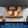 image:imageOster Compact Air Fryer Toaster Oven Convection Countertop Pizza Oven 4Slice Toaster with 5 Cooking Functions  Air Fry Bake Toast Broil and WarmBlack