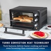 image:imageOster Compact Air Fryer Toaster Oven Convection Countertop Pizza Oven 4Slice Toaster with 5 Cooking Functions  Air Fry Bake Toast Broil and WarmBlack