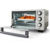 image:imageOster Compact Air Fryer Toaster Oven Convection Countertop Pizza Oven 4Slice Toaster with 5 Cooking Functions  Air Fry Bake Toast Broil and WarmStainless Steel