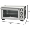 image:imageOster Compact Air Fryer Toaster Oven Convection Countertop Pizza Oven 4Slice Toaster with 5 Cooking Functions  Air Fry Bake Toast Broil and WarmStainless Steel