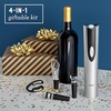 image:imageOster Cordless Electric Wine Bottle Opener with Foil Cutter SilverBlack