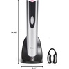 image:imageOster Cordless Electric Wine Bottle Opener with Foil Cutter SilverSilver