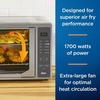 image:imageOster Extra Large 42L French Door Countertop Toaster Oven 10in1 Air Fryer Oven with Air Fry Rack Wire Rack Baking Pan and Crumb Tray Stainless SteelGrey