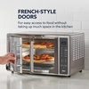 image:imageOster Extra Large 42L French Door Countertop Toaster Oven 10in1 Air Fryer Oven with Air Fry Rack Wire Rack Baking Pan and Crumb Tray Stainless SteelStainless Steel