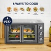 image:imageOster ExtraLarge 42L French Door Countertop Toaster Oven 6in1 Air Fryer Oven with Air Fry Rack Wire Rack Baking Pan and Crumb Tray Stainless SteelGrey