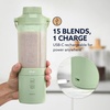 image:imageOster GoMax Portable Blender 20 oz Cordless Personal Blender for Smoothies amp Shakes USBC Rechargeable AntiJam Reversible Blade LeakProof Travel Lid Dishwasher Safe Parts BPAFree BlackMatcha Green