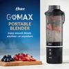 image:imageOster GoMax Portable Blender 20 oz Cordless Personal Blender for Smoothies amp Shakes USBC Rechargeable AntiJam Reversible Blade LeakProof Travel Lid Dishwasher Safe Parts BPAFree BlackBlack