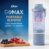 image:imageOster GoMax Portable Blender 20 oz Cordless Personal Blender for Smoothies amp Shakes USBC Rechargeable AntiJam Reversible Blade LeakProof Travel Lid Dishwasher Safe Parts BPAFree BlackBlue