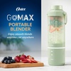 image:imageOster GoMax Portable Blender 20 oz Cordless Personal Blender for Smoothies amp Shakes USBC Rechargeable AntiJam Reversible Blade LeakProof Travel Lid Dishwasher Safe Parts BPAFree BlackMatcha Green