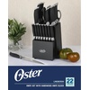 image:imageOster Lindbergh 14 Piece Cutlery Set RedBlack Block and Handle