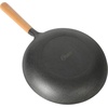 image:imageOster Platinum Flintfield 95 Inch PreSeasoned Cast Iron Skillet with Wood Handle Natural Nonstick Lightweight Cast Iron Frying Pan for Searing Sauting amp Everyday Cooking
