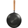 image:imageOster Platinum Flintfield 95 Inch PreSeasoned Cast Iron Skillet with Wood Handle Natural Nonstick Lightweight Cast Iron Frying Pan for Searing Sauting amp Everyday Cooking