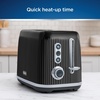 image:imageOster Retro 2Slice Toaster with QuickCheck Lever ExtraWide Slots Impressions Collection BlackBlack