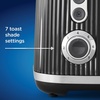 image:imageOster Retro 2Slice Toaster with QuickCheck Lever ExtraWide Slots Impressions Collection BlackBlack