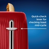 image:imageOster Retro 2Slice Toaster with QuickCheck Lever ExtraWide Slots Impressions Collection BlackRed