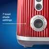 image:imageOster Retro 2Slice Toaster with QuickCheck Lever ExtraWide Slots Impressions Collection BlackRed