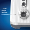 image:imageOster Retro 2Slice Toaster with QuickCheck Lever ExtraWide Slots Impressions Collection BlackWhite