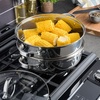 image:imageOster Sangerfield Stainless Steel Expandable Steamer Insert 7 to 105 Inches  Adjustable Kitchen Cookware Accessory for SteamingStainless Steel