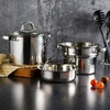 image:imageOster Sangerfield Stainless Steel Expandable Steamer Insert 7 to 105 Inches  Adjustable Kitchen Cookware Accessory for SteamingStainless Steel