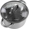 image:imageOster Sangerfield Stainless Steel Expandable Steamer Insert 7 to 105 Inches  Adjustable Kitchen Cookware Accessory for SteamingStainless Steel