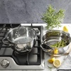 image:imageOster Sangerfield Stainless Steel Expandable Steamer Insert 7 to 105 Inches  Adjustable Kitchen Cookware Accessory for SteamingStainless Steel