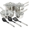 image:imageOster Sangerfield Stainless Steel Expandable Steamer Insert 7 to 105 Inches  Adjustable Kitchen Cookware Accessory for SteamingStainless Steel