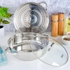 image:imageOster Sangerfield Stainless Steel Expandable Steamer Insert 7 to 105 Inches  Adjustable Kitchen Cookware Accessory for SteamingStainless Steel
