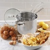 image:imageOster Sangerfield Stainless Steel Expandable Steamer Insert 7 to 105 Inches  Adjustable Kitchen Cookware Accessory for SteamingStainless Steel