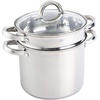 image:imageOster Sangerfield Stainless Steel Expandable Steamer Insert 7 to 105 Inches  Adjustable Kitchen Cookware Accessory for SteamingStainless Steel