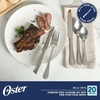image:imageOster Silvermist 20Piece Stainless Steel Flatware Set with Steak Knives  Service for 4 Silverware Cutlery Utensils Dishwasher SafeBella Vista