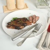 image:imageOster Silvermist 20Piece Stainless Steel Flatware Set with Steak Knives  Service for 4 Silverware Cutlery Utensils Dishwasher SafeBella Vista