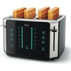 image:imageOster 2Slice Touchscreen Toaster Digital Countdown Timer 6 Shade Settings Easy Touch Technology BagelReheatFrozen Modes Stainless Steel4Slice
