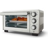 image:imageOster Compact Air Fryer Toaster Oven Convection Countertop Pizza Oven 4Slice Toaster with 5 Cooking Functions  Air Fry Bake Toast Broil and WarmStainless Steel